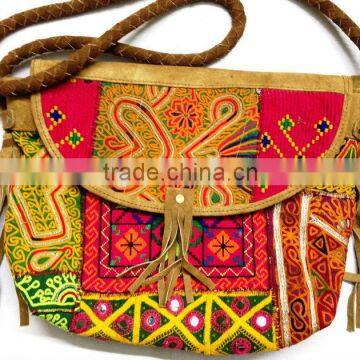 Unique Hottest selling suede leather handmade vintage banjara bag