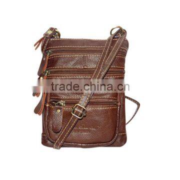 Leather Sling Bag Black Color. Genuine Leather photo-2