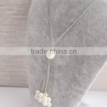 Cheap Price Fashion Jewelry Beaded Necklace Wholesale, White Pearl Necklace Jewelry photo-3