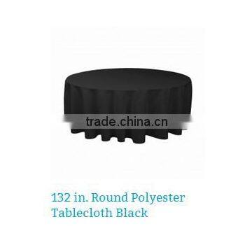 132 inches polyester round table cloth