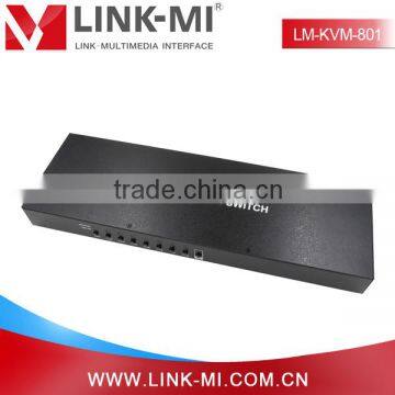 LINK-MI OEM LM-KVM801 1920x1440 HD Video 8 Port HDMI KVM Switch With USB photo-2