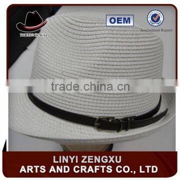 fresh and fashionable 100% straw beach fedora hats