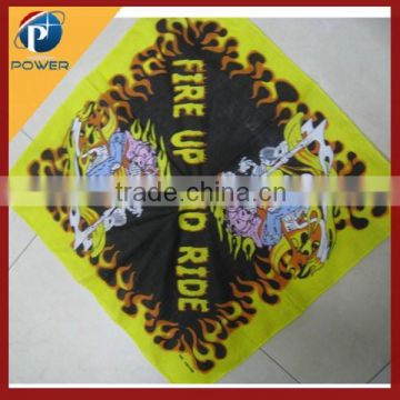 2015 made in china printed kerchief, pirate head scarf