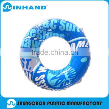 Attractive decorative inflatable pvc swim life buoy ring for kids