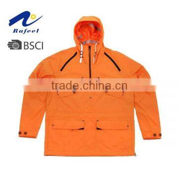 orange loose waterproof anorak