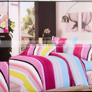 100% polyester fabric new design naturalbedsheet set/80gsm/manufacturer