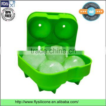 Hot sale on amazon customized logo flexible premium silicone ice ball maker