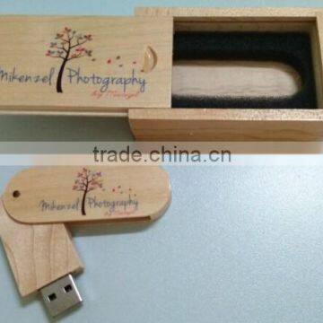biodegrable and eco friendly promotional usb stick wooden material