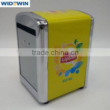 full color printing logo tissue box / servilletero / napkin holder