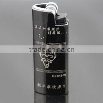 TS-1297 metal may inflatable lighter, Wheel flame lighter