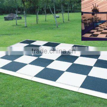Portable Flooring, Dance Floor, Demountable Flooring. Black & White photo-2
