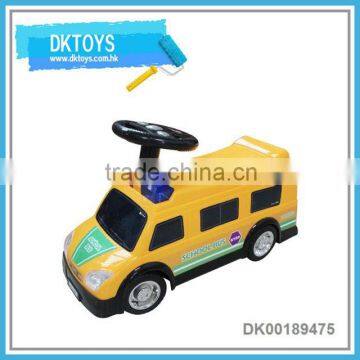 2016 hot selling slide ride on car school bus type for kids