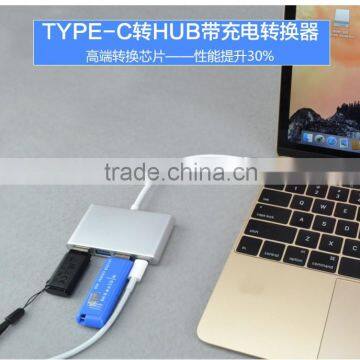 USB Type C Adapter With High Speed Charging 4 Prot Portable Type c HUB photo-2