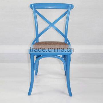 Classic Birch Wood Dining Chairs Cross Back Hotel Dining Chairs photo-2