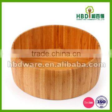 High quality wood round salad bowl wholesale