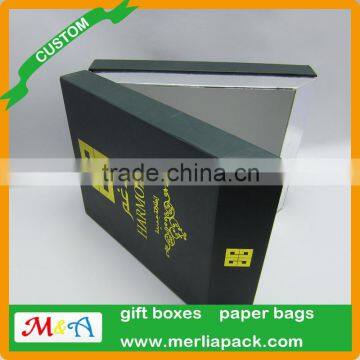 Custom Men Shirts Apparel Box Garments Boutique Classic Case Hinged Paper Box With Collar