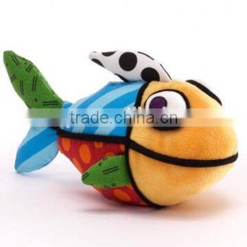 manufactured mini fish plush logo imprinted customized mascot stuffed wild animal toys