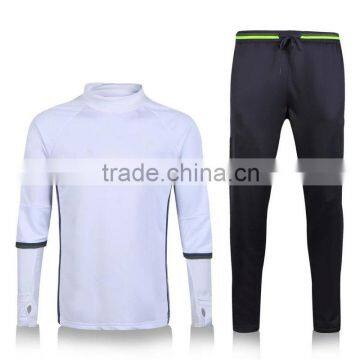 Free shipping to Germany football sweater suit 2016 European size white black fluorescent green soccer training tracksuit