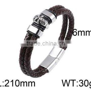 2015 Hot sale unique design leather bracelet women