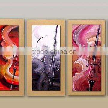 Framed art painting golden backgroud