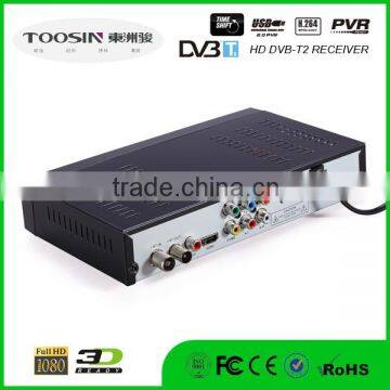 DVB-T2 HD receiver decoder for digital tv system