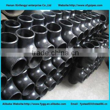 Seamless butt welded tee carbon steel pipe fitting