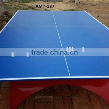 25mm modern big rainbow table outdoor table Folded portable tennis table