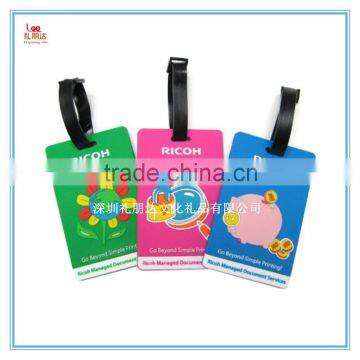 2D/3D Logo Silicone Luggage Tag, Special Design Shape Silicone Rubber Luggage Tag for Travel photo-2
