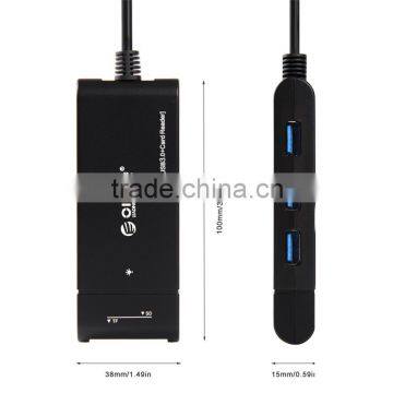 Micro Usb3.0 Hub With TF SD Card Reader Adapter photo-2