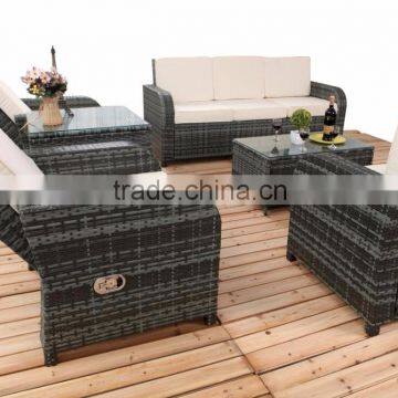 Weatherproof and Fireproof Cheap 6pcs Rattan Sofa Sets photo-4