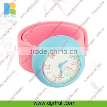 OEM cute silicone slap watch