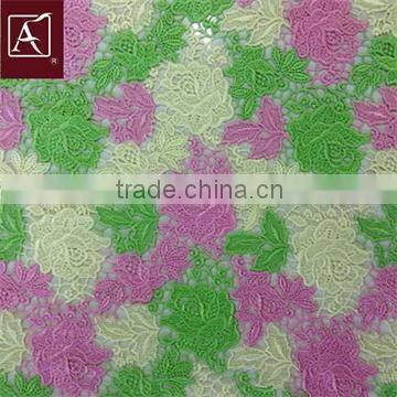 Three Color Chemical Lace Fabric photo-2