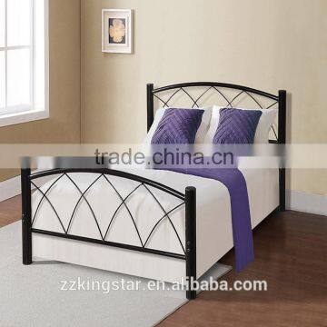 factory price modern style bedroom metal bed frame metal single bed