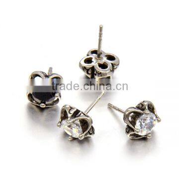 New Arrival New Style Customzed Earrings Fashion Big cz Stud Earrings photo-2