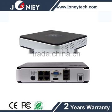 H.264 NVR recorder 720p Plug&Play Mini 4ch NVR with Cloud function