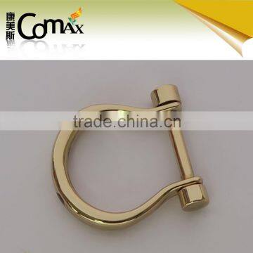 Shiny gold custom zinc alloy handbag hardware metal buckle for handbags