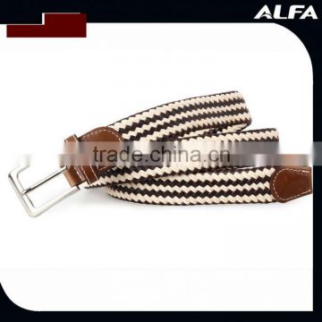 Leather Mens Belt Braided Belt