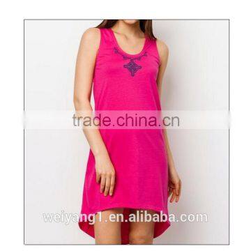 Wholesale Women Essential Printed Tail Dress Sleevesless Casual Wear Women Dress photo-1