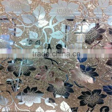 ice flower designed color mirror