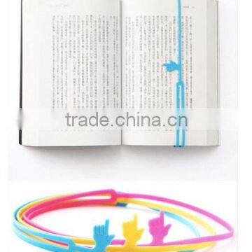 2016 news silicone funny finger point bookmarks book marker