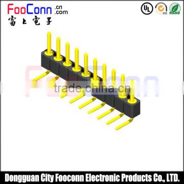 2.0mm single rows round pin header 90 degree for pcb