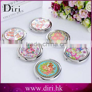 Stainless Steel Double Side Compact Cosmetic Mirror