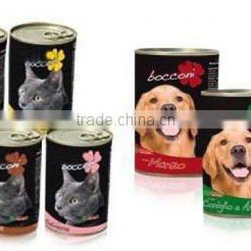 Wet Pet food for cat and dog in tins