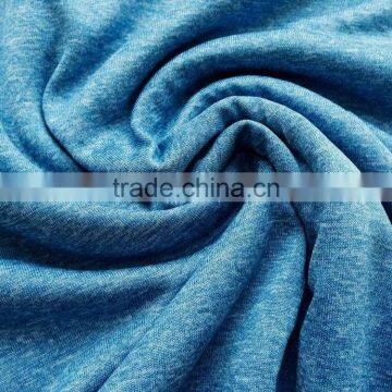 100%poly cationic yarn Heather jersey fabric