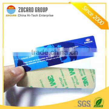 adhesive back rfid car windshield tag