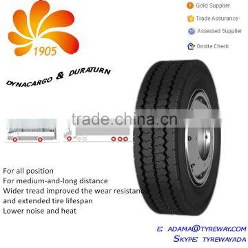 DURATURN bus tire 11r22..5, 11r24.5, 295/80r22.5