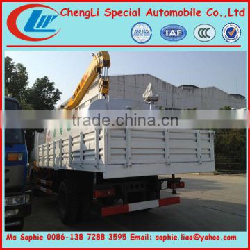 dongfeng 4x2 ranger crane truck, crane truck mounted water tank