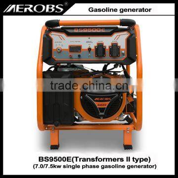 BS9500E 7.0 7.5KW Single Phase Electric Start Gasoline Generator