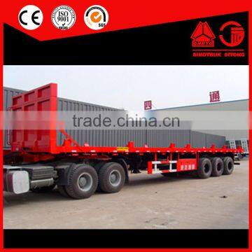 IOS Certification 40FT 45FT Flatbed Semi Trailer for Shopping photo-4