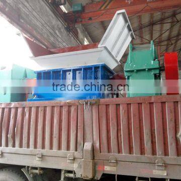 double shaft crushing scrap foam shredding machine